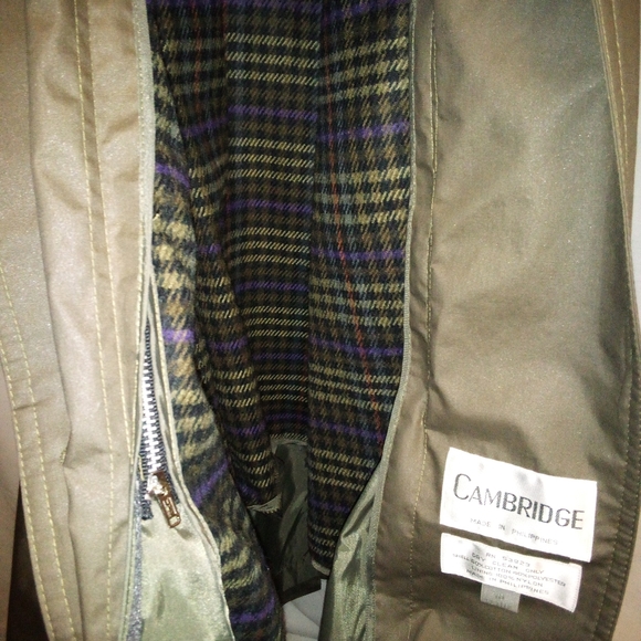 Cambridge Insulated Interchangeable Midi Trench Coat Womens Size 10P•VINTAGE - Picture 8 of 11